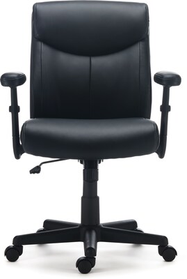 Quill Brand® Traymore Luxura Managers Chair, Black