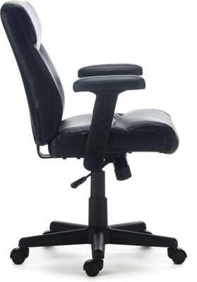 Quill Brand® Traymore Luxura Managers Chair, Black