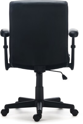 Quill Brand® Traymore Luxura Managers Chair, Black