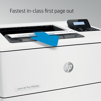 HP LaserJet Pro M501dn Black & White Laser Printer, Single-Function, Print (J8H61A#BGJ)