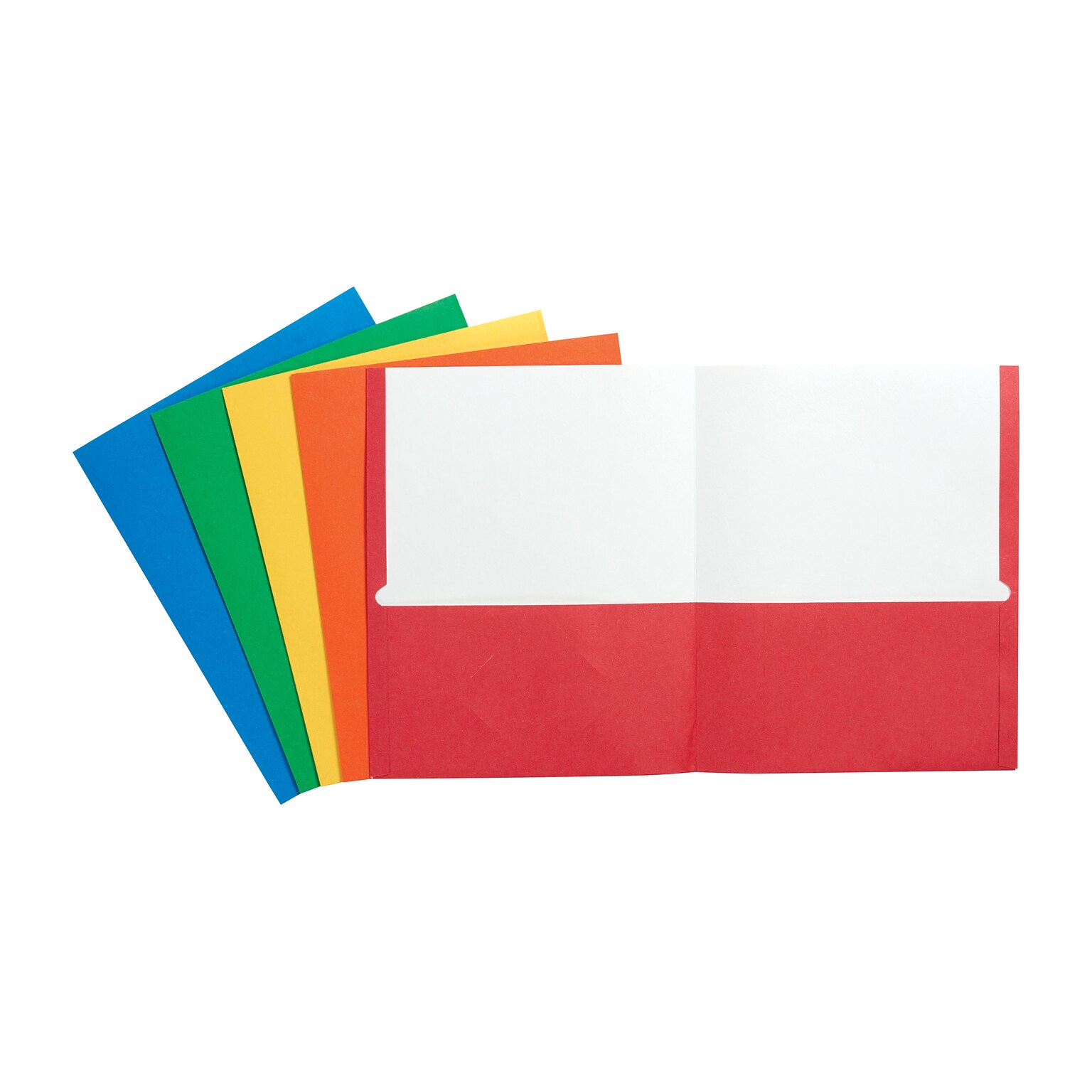 Staples 2-Pocket Paper Portfolio Folder, Assorted Colors (13017)