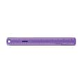 Staples 12 Plastic Ruler, Assorted Jewel Colors (51897)