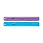 Staples 12" Plastic Ruler, Assorted Jewel Colors (51897)