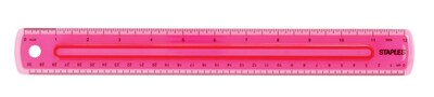 Staples Grip Ruler 12" Assorted Colors (51885)