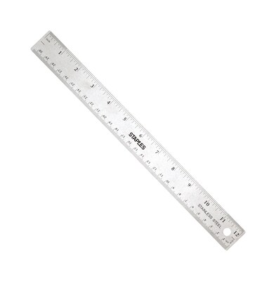 Staples 12 Imperial/Metric Scales Ruler (51887)