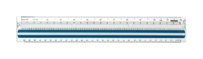 Staples 12" Data Processing Magnifying Plastic Ruler (51905)