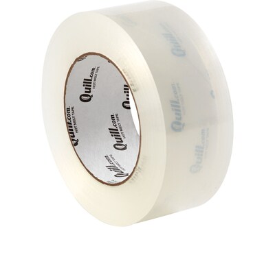 Quill Brand® Hot Melt Shipping Packaging Tape; 3.0 Mil, 2 x 55 yds, Clear, 6/Pack (F221/9013CL)