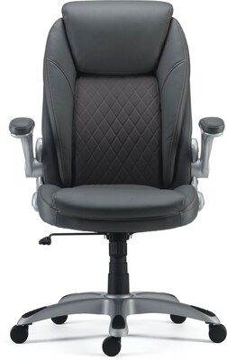 Quill Brand® Sorina Bonded Leather Chair, Grey (53253)