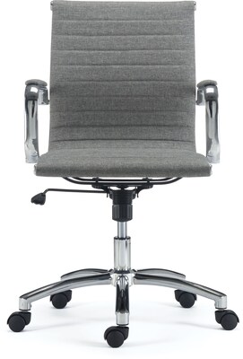 Quill Brand® Everell Fabric Managers Chair, Gray (53279)