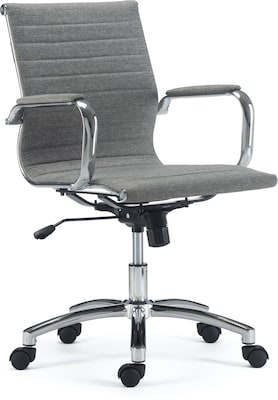 Quill Brand® Everell Fabric Managers Chair, Gray (53279)