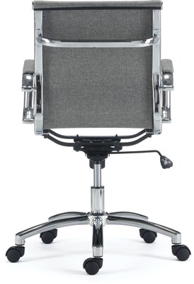 Quill Brand® Everell Fabric Managers Chair, Gray (53279)