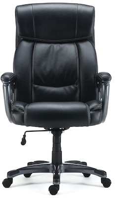 Quill Brand® Lockland Bonded Leather Big & Tall Managers Chair, Black (53235)