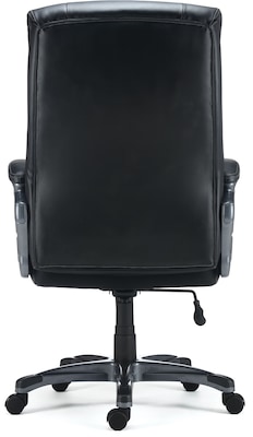 Quill Brand® Lockland Bonded Leather Big & Tall Managers Chair, Black (53235)