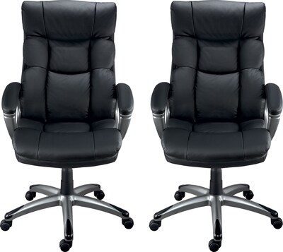 BOGO Quill Brand® Burlston Luxura Managers Chair, Black