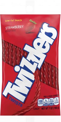 Twizzlers Strawberry Twists Licorice, 7 oz., 12/Carton (HEC54402)