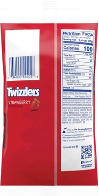 Twizzlers Strawberry Twists Licorice, 7 oz., 12/Carton (HEC54402)