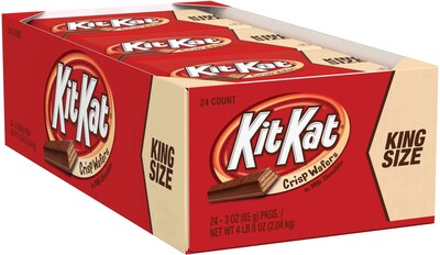 Kit Kat King Size Wafer Bars, 3 oz., 24/Box (HEC22600)