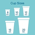 JAM Paper® Plastic Party Cups, 12 oz, Ivory, 20 Glasses/Pack (2255520709)