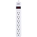 Quill Brand® 3 and 6-Outlet Power Strip, White (ST22147-CC)