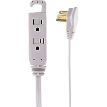 Quill Brand® 8 Extension Cord, 3-Outlet, Gray (ST22131-CC)