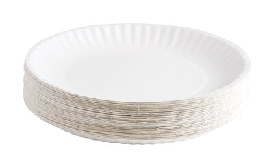 Perk™ Economy Paper Plates, 9", White, 1000/Carton (PK56516CT)