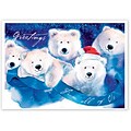Holiday Expressions®, Jolly Bears Holiday Cards With Self Stick Envelope