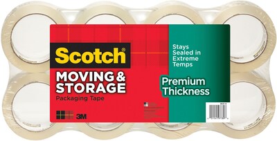 Scotch® Premium Thickness Moving & Storage Packing Tape, 1.88 x 60 yds., 8 Rolls (3631-54-8)