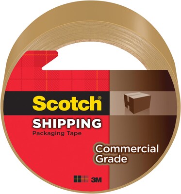 Scotch Commercial Grade Heavy Duty Packing Tape, 1.88 x 54.6 yds., Tan (3750-TN)