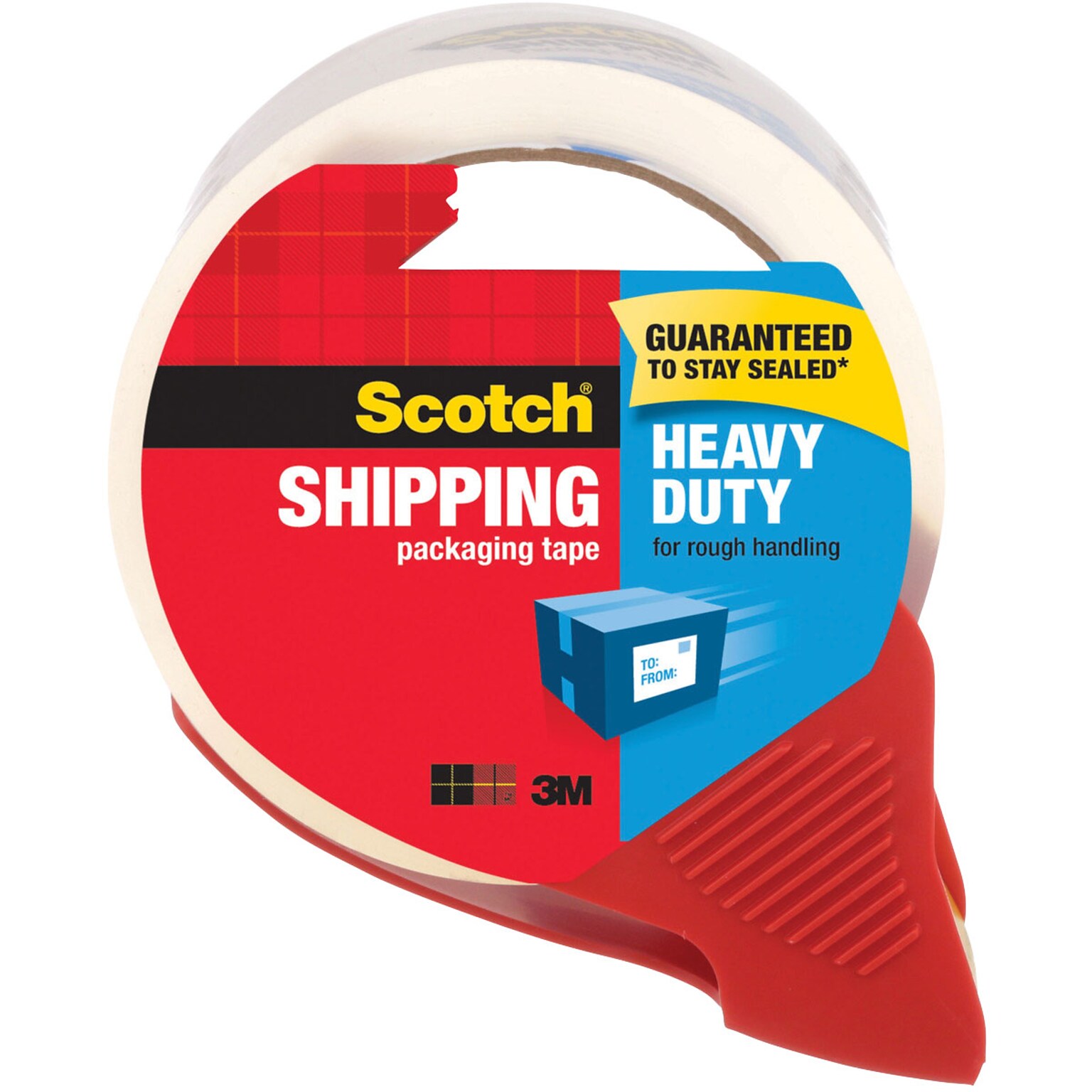 Scotch® Heavy Duty Shipping Packaging Tape, 1.88 x 38.2 yds., Clear (3850S-RD)