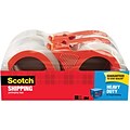 Scotch® Heavy Duty Shipping Packing Tape, 1.88 x 54.6 yds., Clear, 4 Rolls (3850-4RD)