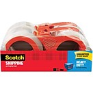Scotch® Heavy Duty Shipping Packing Tape with Dispensers, 1.88 x 54.6 yds., Clear, 4 Rolls (3850-4R