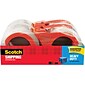 Scotch® Heavy Duty Shipping Packing Tape with Dispensers, 1.88" x 54.6 yds., Clear, 4 Rolls (3850-4RD)