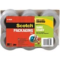 Scotch Sure Start Shipping Packing Tape, Clear, 1.88 x 25 yds., 6-Pack (DP-1000RF6)