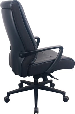 Tempur-Pedic Ergonomic Leather Swivel Executive Chair, Black (TP2500-BLKL)