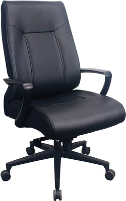 Tempur-Pedic Ergonomic Leather Swivel Executive Chair, Black (TP2500-BLKL)