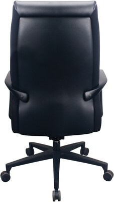 Tempur-Pedic Ergonomic Leather Swivel Executive Chair, Black (TP2500-BLKL)