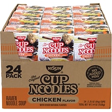 Nissin Cup Noodles Chicken Flavor Ramen Noodle Soup, 2.25 oz. (220-00498)