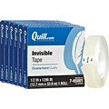 Quill Brand® Invisible Tape, Matte Finish, 1/2 x 36 yds., 6 Rolls (CD7650016PK)