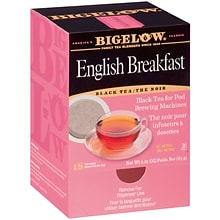 Bigelow English Breakfast Black Tea, Pods, 18/Box (RCB09906)