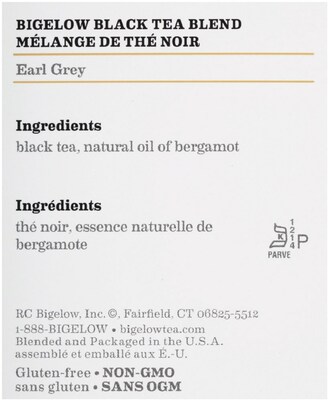 Bigelow Earl Grey Tea Bags, 28/Box (003481)