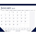 House of Doolittle 2019 Monthly Two Color With Notes Desk Pad Calendar 18.5 x 13 Inches (HOD1646)