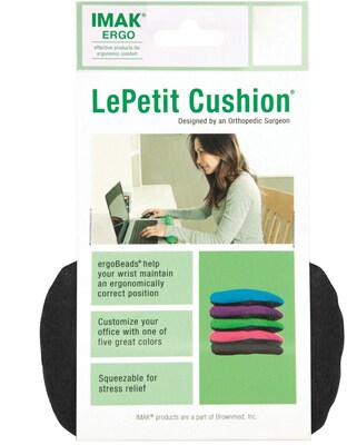 IMAK Le Petit Ergobeads Non-Skid Wrist Rests, Black (A20212)
