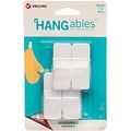 VELCRO HANGables Removable Small Hooks, White, 4/PK (VEL-30107-USA)