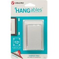Velcro HANGables Removable Wall Fasteners 3 x 1 3/4 Hook & Loop, White, 8/Pack (95187)