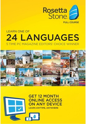 Rosetta Stone Learn French for 1 User, 12 month License, Windows and Mac Download (S3X8VT6BZDABDDC)