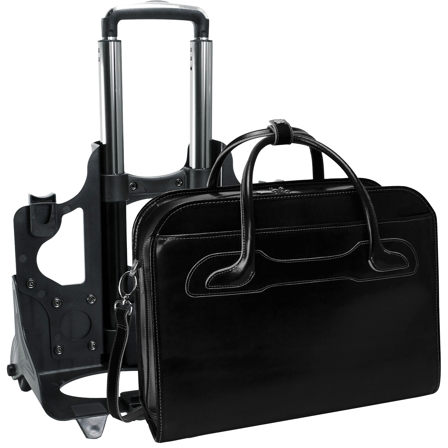 McKlein W Series Laptop Roller, Black Leather (94985)