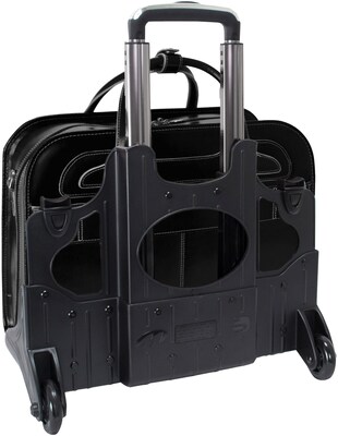 McKlein W Series Laptop Roller, Black Leather (94985)
