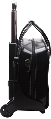 McKlein W Series Laptop Roller, Black Leather (94985)