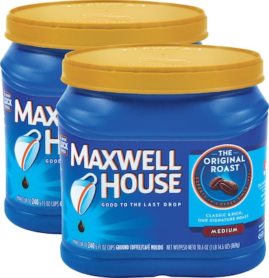 BOGO 50% OFF Maxwell House® Original Roast Ground Coffee, Medium Roast, 30.6 oz. Canister