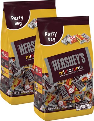 BOGO Miniatures Party Bag Chocolate, Assorted, 35.9 oz.